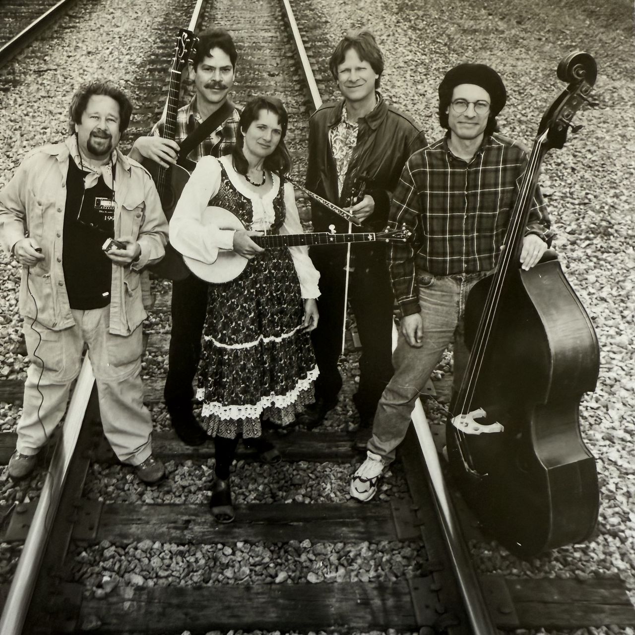 l to r: Paul Herzoff, Michael Harmon, Ingrid “Rosie” Noyes, Danny Carnahan, Bill Foss